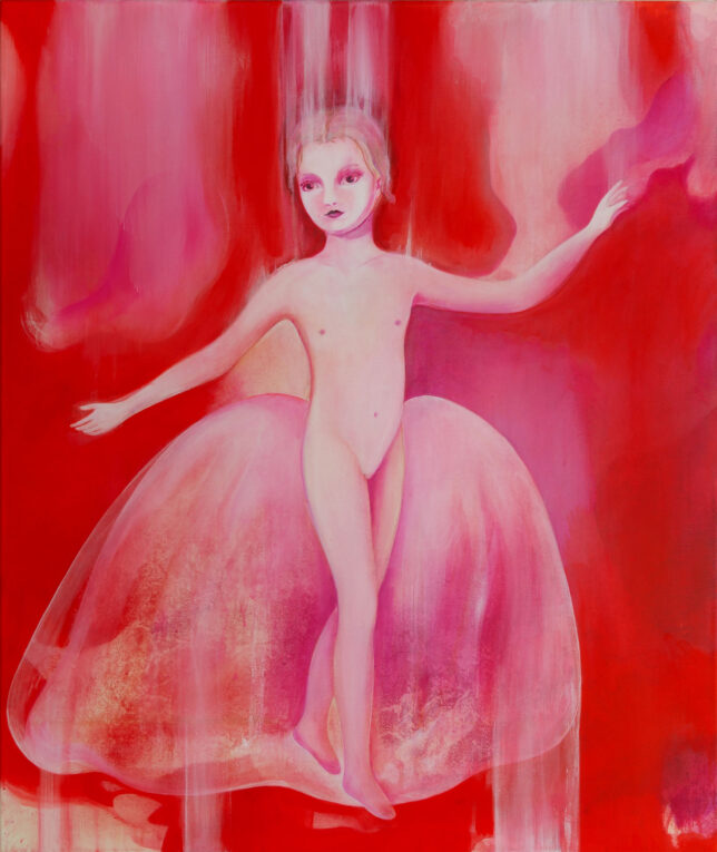 Bettina Sellmann, Safe, 2024, Acryl auf Leinwand, 100 × 85 cm