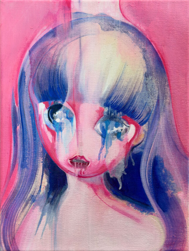 Bettina Sellmann, Wild Guesses, 2024, Acryl auf Leinwand, 40 x 30 cm