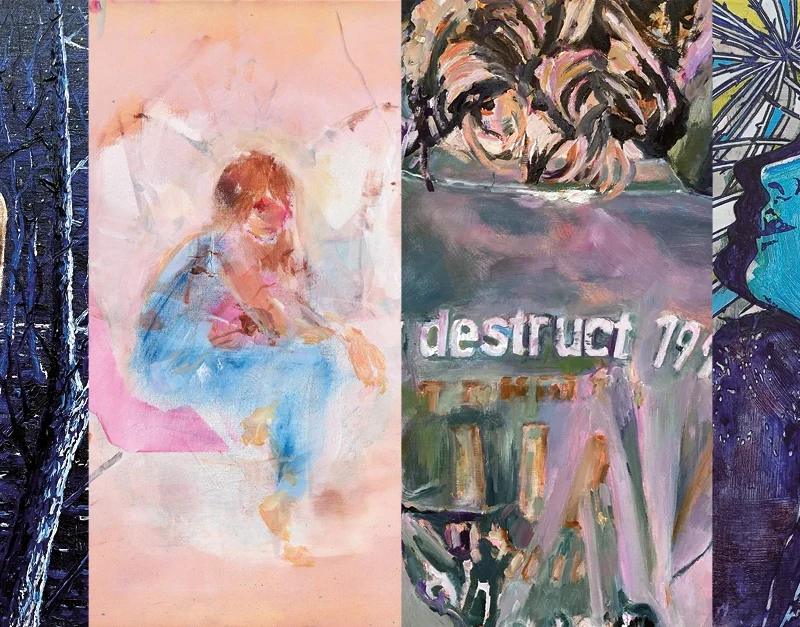 Gruppenausstellung René Holm, Franziska Klotz, Jan Muche und Robert Muntean, Galerie Greulich
