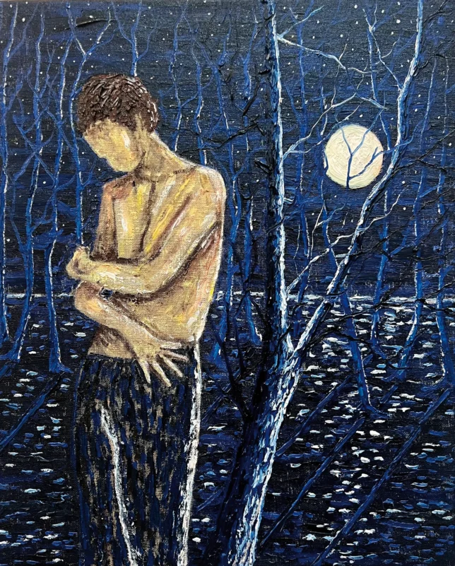 René Holm | Living my life today in light of eternity | 2025 | Öl auf Leinwand | 60 x 45 cm