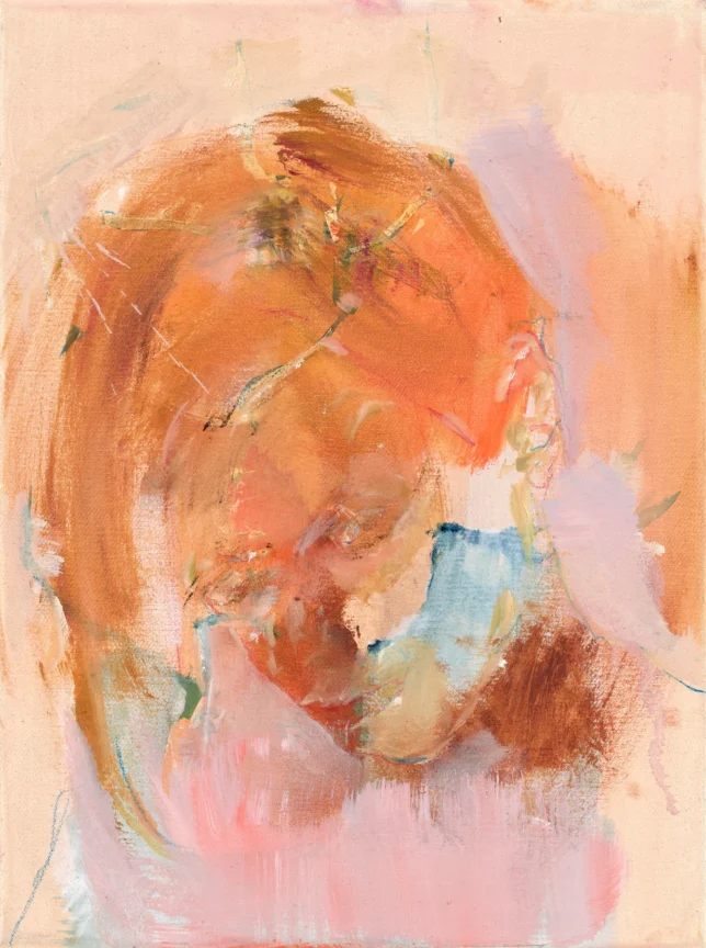 Robert Muntean | Closer III | 2025 | Öl auf Leinwand | 40 x 30 cm