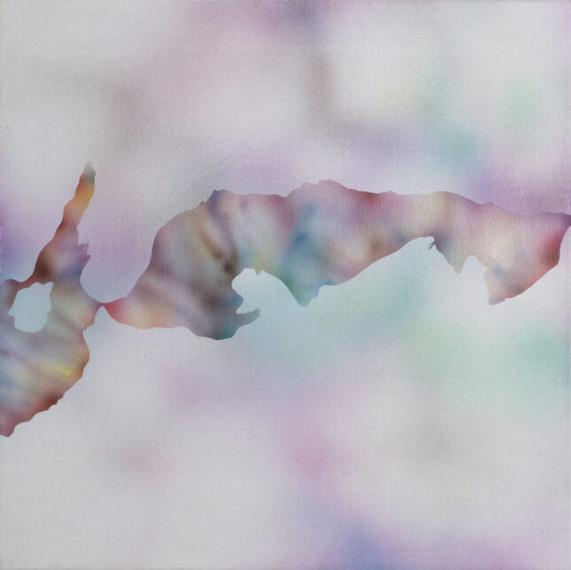 Mison Schreff, Qilin, Acryl auf Leinwand, 2025, 46 x 46 cm