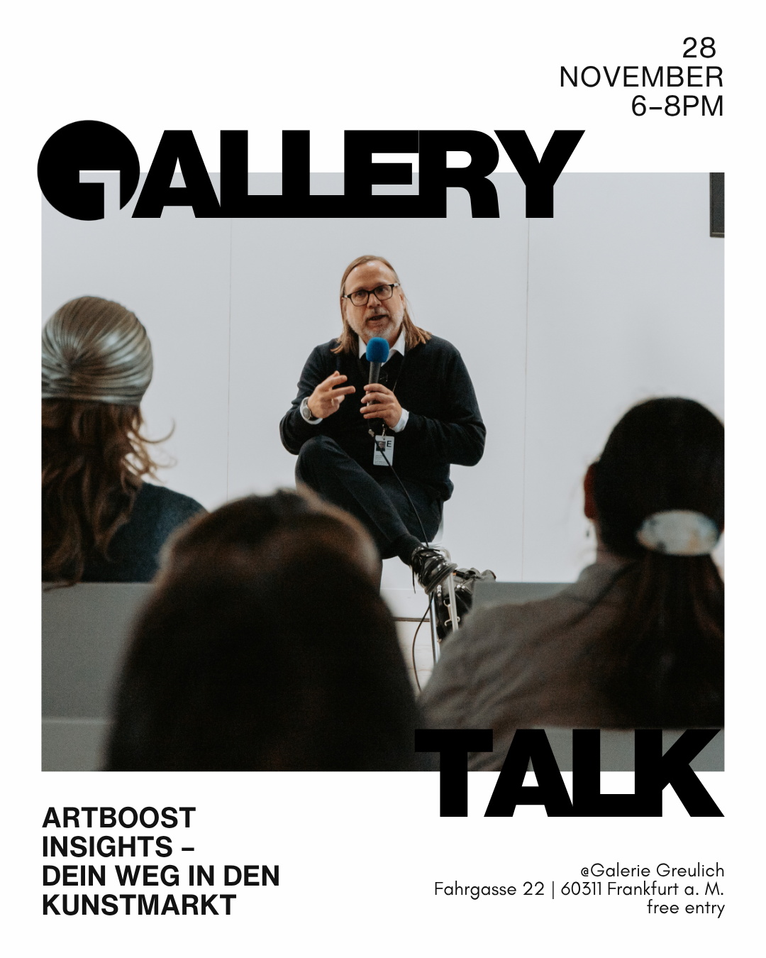 Gallery Talk: Artboost Insights – Dein Weg in den Kunstmarkt | Fr 28.11. 18–20 Uhr