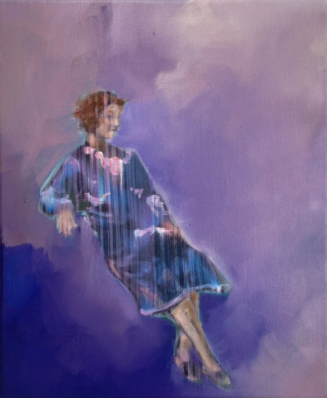 Weiße Luft, 2024, Öl auf Leinwand, 30 x 25 cm Isabel Friedrich, Weiße Luft, 2024, Öl auf Leinwand, 30 x 25 cm – Galerie Greulich